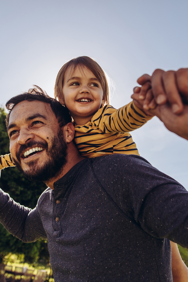 Family Dad Child Outdoors